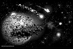 01251点击下载复古宇宙太空科幻漫画卡通人物形象手绘AI矢量图案形笔刷设计素材 (3)