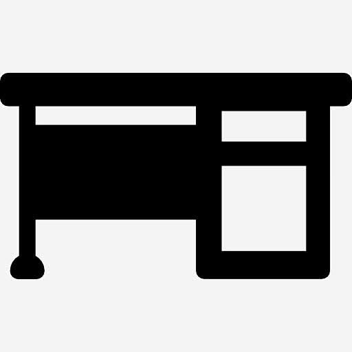 办公桌图标 https://88ICON.com 建筑 桌子 家具 办公桌