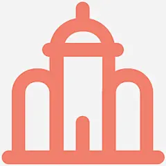 清真寺建筑和家具加粗线条图标图标_88ICON https://88icon.com 清真寺 建筑和家具加粗线条图标