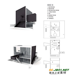 我唔识字采集到建筑插画