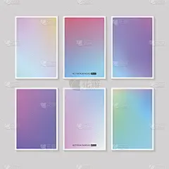 五颜六色的背景设定。向量网模板。