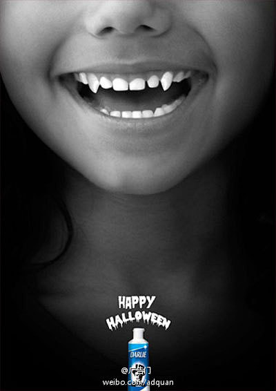 #案例#黑人牙膏万圣节广告——万圣节是一...