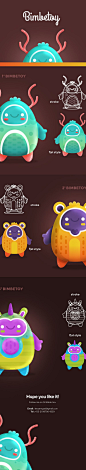 Bimbetoys - Character design on Behance