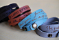 Your favorite quote --- custom engraved leather wrap cuff