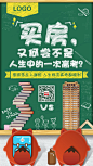 【免费源文件下载】移动端海报 微信端广告 房产 房地产 教育 开学 楼盘 手绘 高考 黑板