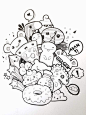 Pic Candle Inspired Doodle Art Amino Doodle Explosions Avec Et Dessin De Monstre Facile 47 768x1024px Dessin De Monstre Facile