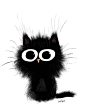 来自分享插画小黑猫，ins：dantavis