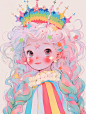 涂鸦插画｜公主的多彩世界