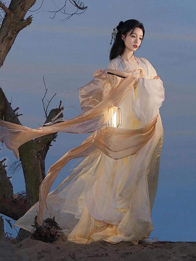 原创汉服女款【嫦娥仙子】改良唐制古装齐胸襦裙仙气飘逸古风套装-淘宝网-花瓣网