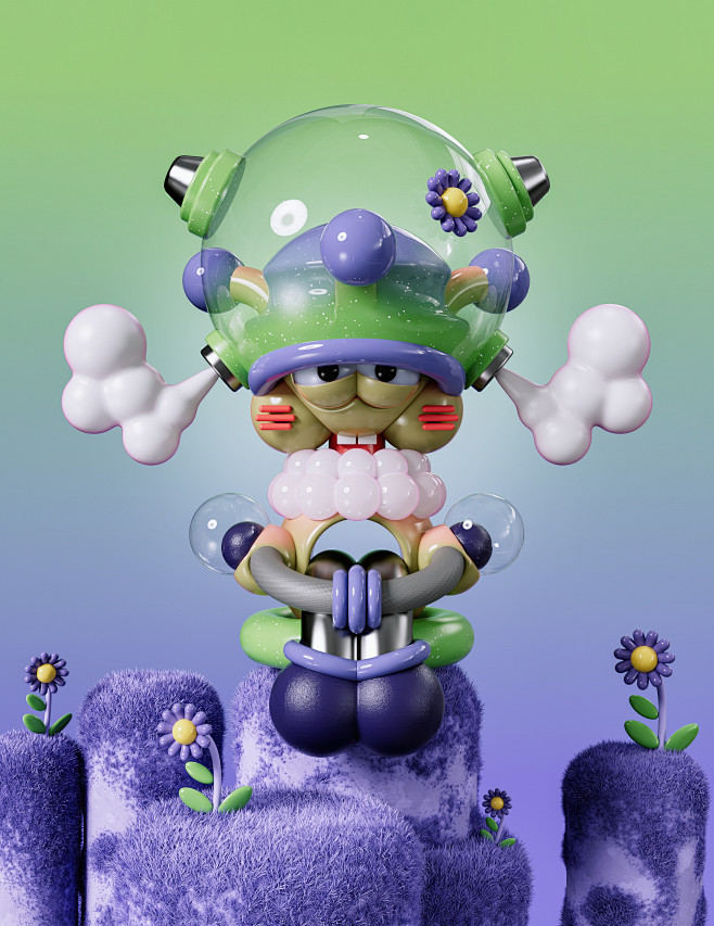 3D artwork c4d carto...