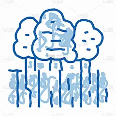 水果花园涂鸦图标手绘插图