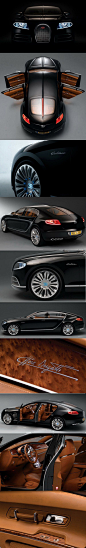 MISTRESS: Black Exterior, Mahogany Interior, Champagne Lining, A Little Bling Bugatti Galibier