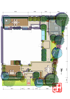 景观设计--张雷采集到庭院平面