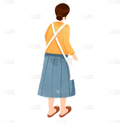 卡通感母亲节女人元素贴纸