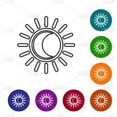 分离着色,日光,日月食,银色,计算机图标,线条,球体,暗色,直的,壁纸