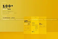 全套品牌VI手册文具包装折页名片设计贴图ps样机素材展示效果模板下载_颜格视觉