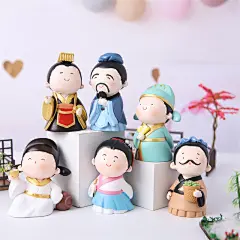 古风汉服人物全新款怀旧复古大名人堂潮玩手办盲盒桌面装饰品摆件