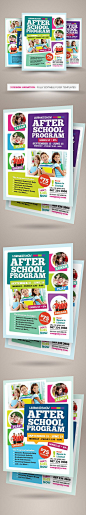 Check out this @Behance project: "After School Program Flyer Templates" https://www.behance.net/gallery/33220667/After-School-Program-Flyer-Templates: