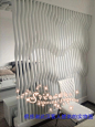 新款现代造型 立体感 波浪形 隔断 雕花板 背景墙通花板定做W510-淘宝网