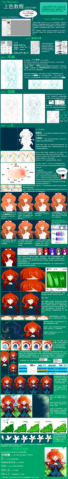 曦年采集到手绘教程