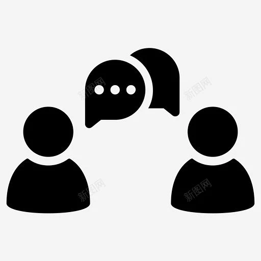 会议对话讨论图标 icon 标识 标志 UI图标 设计图片 免费下载 页面网页 平面电商 创意素材-花瓣网