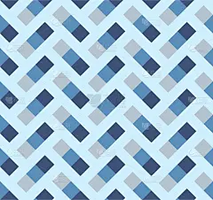 Japanese Zigzag Square Vector Seamless Pattern