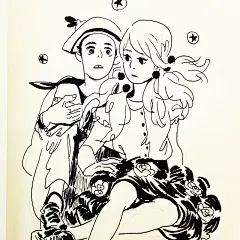 HWEI LIM 中国风卡通速写 黑白插画 黑白 马来西亚 造型设计 速写 涂鸦本子 涂鸦 手绘 安静 女生 可爱 卡通 人物造型设计 中国风 