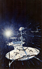 art by Peter Elson 英国科幻插画家，1947... 来自Poor_Land - 微博