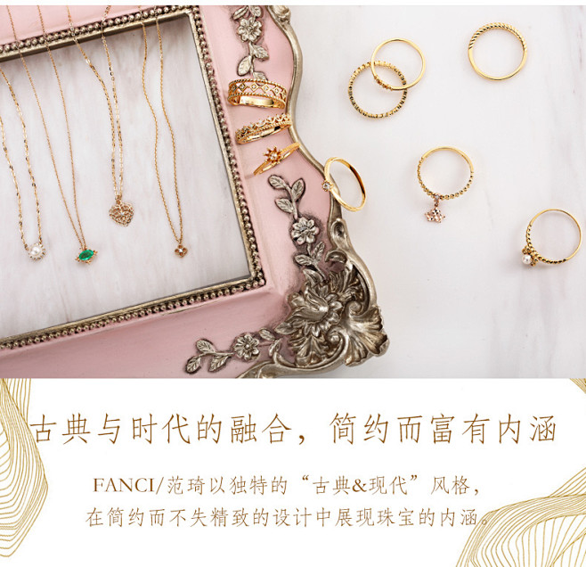 范琦 18k彩金项链女月光石锁骨链日韩清...