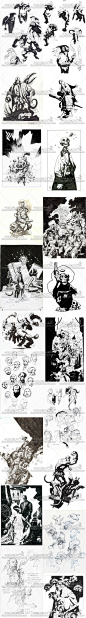 卡通插画素材 欧美暗黑漫画风格 人物角色造型 游戏原画设定 图集-淘宝网