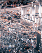 3D city enviroment glass greeble houdini howiseedaworld tiltshift traffic Urban