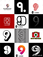 灵感采集9️⃣99个数字9元素图形logo设计分享