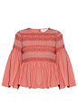 Smocked cotton-poplin top  | See By Chloé | MATCHESFASHION.COM