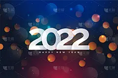 2022年新年贺卡或壁纸设计