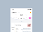 Schedule business close open card white board ue sliding gif list navigation selection accommodation travel food arrangement activity schedule blue color ui