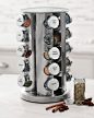 Brushed Stainless-Steel Spice Rack