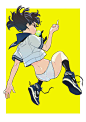 极具个性画风的动态元气少女 动漫插画参考 tarou2 ​​​