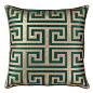 Mykonos Pillow 24" - Emerald | Pillows | Bedding-and-pillows | Z Gallerie: 