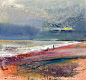 Kurt Jackson - Evening, Dorset. Stour mouth: 