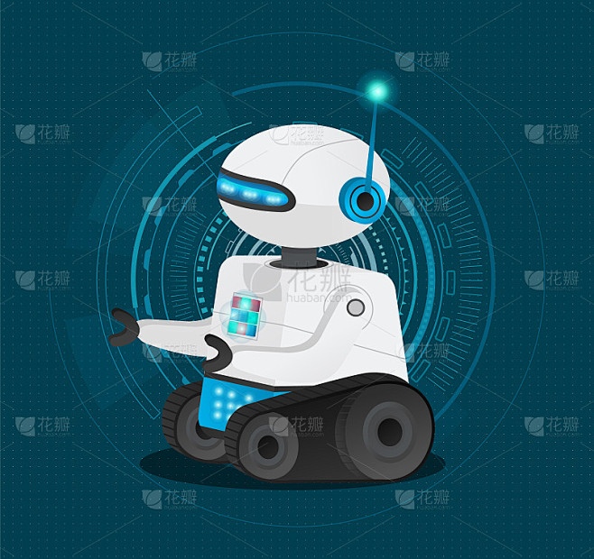 Smart scifi robot wi...