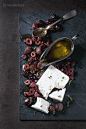  Black Olives and Feta Cheese 