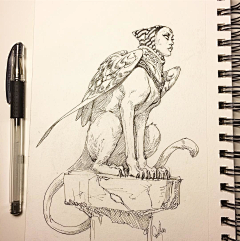 呦右~采集到绘画_速写其他