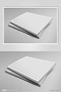 纯白色书籍画册样机贴图效果图样机模板下载-编号1942612-众图网