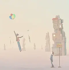 如果不能再见到你  祝你早安  午安  晚安-伊恩芃_插画_涂鸦王国插画