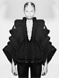 Sculptural Fashion - couture knitwear with 3D shape 