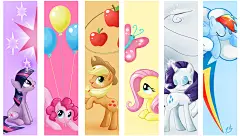 可爱卡通小马女孩桌面壁纸