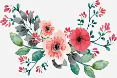 粉色水彩花束婚礼请帖免抠素材_图宝宝 https://bao16.com 婚礼请帖 手绘花束 水彩植物 浪漫请帖 矢量png 粉色花束