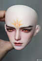#bjd##bjd妆面#  xaga 星野
古剑奇谭三 北洛cos妆
没有王皮鞋的毛，随便抓了一顶来拍。脑补一下哈 ​​​​