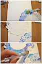 The Elephant of Surprise: Art for Non-Artists: Easy Doily Watercolor. This would be sooo cute for a journal page or wrapping paper. And you could probably use the now-painted doilies in something too ...