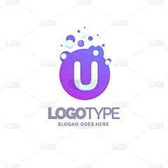 模板,品牌名称,紫色,泡泡,英文字母U,商务,计划书,传单,信函,床单